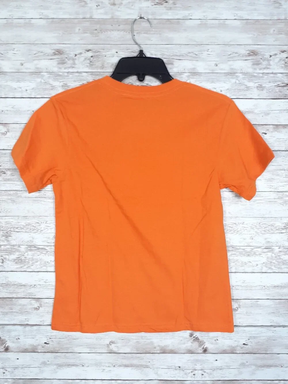 Halloween Youth T Shirt Kids Tee Cat Skeleton Orange Glow in the Dark 972A